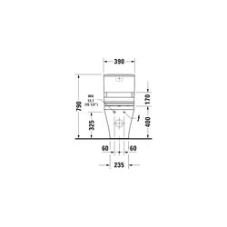 Duravit Stand WC Kombination für Dusch-WC-Sitz DuraStyle 705x390x420mm, Weiß Hochgl... DURAVIT-2156590000 4021534854576 (Abb. 1)