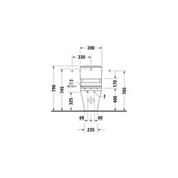 Duravit Stand WC Kombination für Dusch-WC-Sitz DuraStyle 705x390x420mm, Weiß Hochgl... DURAVIT-2156590000 4021534854576 (Abb. 1)