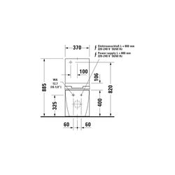 Duravit SensoWash Slim Dusch-WC 539x373mm, Weiß, Absenkautomatik, Fernbedienun... DURAVIT-611000002304300 4053424688756 (Abb. 1)