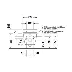 Duravit SensoWash Slim Dusch-WC 539x373mm, Weiß, Absenkautomatik, Fernbedienun... DURAVIT-611000002304300 4053424688756 (Abb. 1)