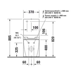 Duravit SensoWash Slim Dusch-WC 539x373mm, Weiß, Absenkautomatik, Fernbedienun... DURAVIT-611000002304300 4053424688756 (Abb. 1)