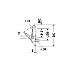 Duravit White Tulip Urinal 340x320x580mm Weiß Hochglanz HYG Rimless, Absauger, mit ... DURAVIT-2817302000 4063382018052 (Abb. 1)