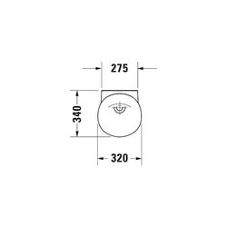 Duravit White Tulip Urinal 340x320x580mm Weiß Hochglanz HYG Rimless, Absauger, mit ... DURAVIT-2817302000 4063382018052 (Abb. 1)