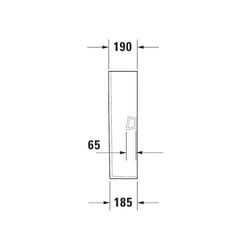 Duravit No.1 Standsäule aus Keramik 190x170x720mm, Weiß Hochglanz, bodenstehend, fü... DURAVIT-0858440000 4063382182562 (Abb. 1)