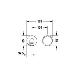 Duravit White Tulip Einhebel-Waschtischmischer, Chrom, 5l/min, Hebelgriff, Auslad... DURAVIT-WT1070004010 8000177309168 (Abb. 1)