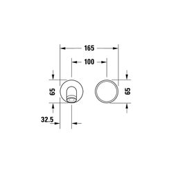 Duravit White Tulip Einhebel-Waschtischmischer, Chrom, 5l/min, Hebelgriff, Auslad... DURAVIT-WT1070004010 8000177309168 (Abb. 1)
