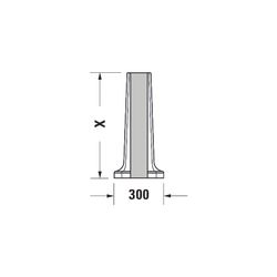 Duravit Serie 1930 Standsäule aus Keramik 300x296x630mm, Weiß Hochglanz, bodenstehe... DURAVIT-0857900000 4021534107894 (Abb. 1)