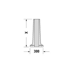 Duravit Serie 1930 Standsäule aus Keramik 300x296x630mm, Weiß Hochglanz, bodenstehe... DURAVIT-0857900000 4021534107894 (Abb. 1)