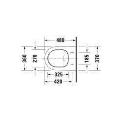 Duravit D-Neo Wand-WC 480x370x365mm, Weiß Hochglanz, 4,5l, Tiefspüler, rimless, waa... DURAVIT-2588090000 4063382135728 (Abb. 1)