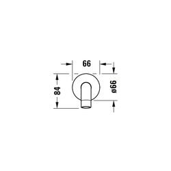 Duravit No.1 Wanneneinlauf, Wandmontage, Chrom Hochglanz, Rosette rund, Ausladung... DURAVIT-N15240010010 8000177315985 (Abb. 1)