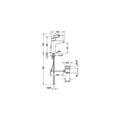 Duravit No.1 Einhebel-Waschtischmischer M FreshStart, Chrom, 5l/min, Hebelgriff, ... DURAVIT-N11021001010 8000177315848 (Abb. 1)