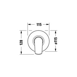 Duravit No.1 Einhebelmischer Unterputz Set, 1 Verbraucher, Chrom, 1 Verbraucher, ... DURAVIT-N14210007010 8000177315961 (Abb. 1)