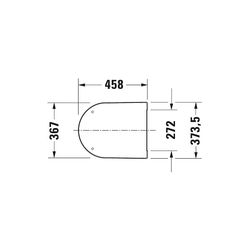 Duravit ME by Starck WC-Sitz Weiß Hochglanz, 374x40x458mm, mit Absenkautomatik, Sit... DURAVIT-0020090000 4053424307220 (Abb. 1)