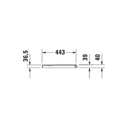 Duravit ME by Starck WC-Sitz Weiß Hochglanz, 374x40x458mm, mit Absenkautomatik, Sit... DURAVIT-0020090000 4053424307220 (Abb. 1)