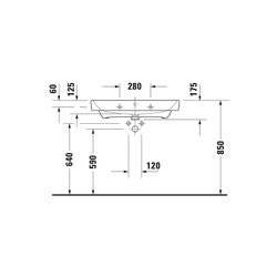 Duravit No.1 Waschtisch 460x800x173mm, Weiß Hochglanz, Rechteckig, 1 Waschplatz/HL... DURAVIT-23758000002 4063382181473 (Abb. 1)