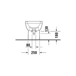 Duravit No.1 Stand Bidet 570x365x400mm, Weiß Hochglanz, 1 HL, mit Überlauf, Back to... DURAVIT-2296100000 4063382166517 (Abb. 1)