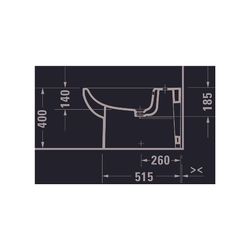 Duravit No.1 Stand Bidet 650x365x400mm, Weiß Hochglanz, 1 HL, mit Überlauf, Back to... DURAVIT-2297100000 4063382180544 (Abb. 1)