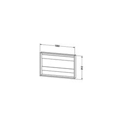 Duravit Einbau-Set aus Hochverdichtete MDF-Platte 139x1361x812mm, Mattweiß, mit Be... DURAVIT-LM992000000 4063382111562 (Abb. 1)