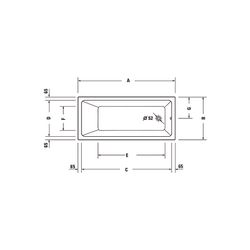 Duravit No.1 Badewanne 420x750x1700mm, 145l, Weiß glänzend, Rechteckig, Einbau... DURAVIT-700490000000000 4063382185396 (Abb. 1)