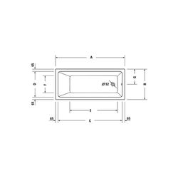 Duravit No.1 Whirlwanne Rechteckig, Einbau, 800x1800x420mm Jet Project, 1 Rück... DURAVIT-760491000JP1000 4063382185693 (Abb. 1)