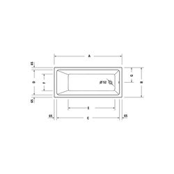 Duravit No.1 Whirlwanne Rechteckig, Einbau, 800x1800x420mm Jet Project, 1 Rück... DURAVIT-760491000JP1000 4063382185693 (Abb. 1)