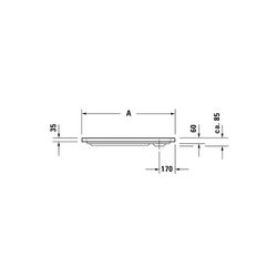 Duravit D-Code Duschwanne 750x900x85mm, Rechteckig, Weiß glänzend, aus Sanitär... DURAVIT-720104000000000 4021534824067 (Abb. 1)
