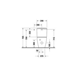 Duravit ME by Starck Stand WC für Kombination 650x370x415mm, Weiß Hochglanz, Hygien... DURAVIT-2005092000 4063382102157 (Abb. 1)