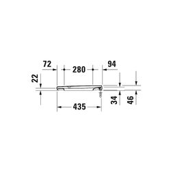 Duravit WC-Sitz, Weiß Hochglanz 360x440x40mm, ohne Absenkautomatik, Edelstahl-Schar... DURAVIT-0063610000 4021534811944 (Abb. 1)