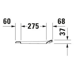 Duravit Design Classics WC-Sitz Weiß Hochglanz 404x37x368mm ohne Absenkautomatik Ed... DURAVIT-0066810000 4021534151712 (Abb. 1)