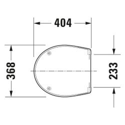 Duravit Design Classics WC-Sitz Weiß Hochglanz 404x37x368mm ohne Absenkautomatik Ed... DURAVIT-0066810000 4021534151712 (Abb. 1)