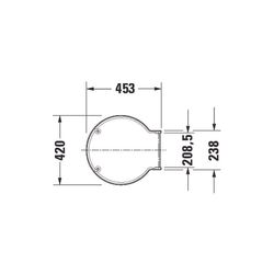 Duravit Starck 1 WC-Sitz Weiß HG 420x42x453mm mit Absenkautomatik, Sitzgarnitur abn... DURAVIT-0065880099 4021534843365 (Abb. 1)