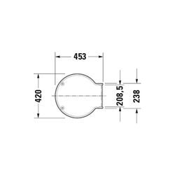 Duravit Starck 1 WC-Sitz Weiß HG 420x42x453mm mit Absenkautomatik, Sitzgarnitur abn... DURAVIT-0065880099 4021534843365 (Abb. 1)