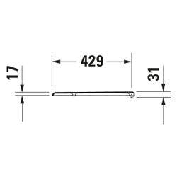 Duravit WC-Sitz, Weiß Hochglanz 363x46x439mm, ohne Absenkautomatik, Edelstahl-Schar... DURAVIT-0066910000 4021534168314 (Abb. 1)