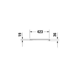 Duravit Serie 1930 WC-Sitz Weiß HG 367x36x437mm Oktogonal, mit Absenkautomatik, Sit... DURAVIT-0064890000 4053424110530 (Abb. 1)