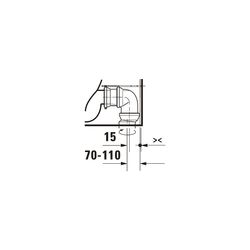 Duravit ME by Starck Stand WC für Kombination 650x370x415mm, Weiß Hochglanz, Hygien... DURAVIT-2005092000 4063382102157 (Abb. 1)
