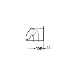 Duravit ME by Starck Stand WC für Kombination 650x370x415mm, Weiß Hochglanz, Hygien... DURAVIT-2005092000 4063382102157 (Abb. 1)