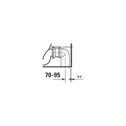 Duravit ME by Starck Stand WC für Kombination 650x370x415mm, Weiß Hochglanz, Hygien... DURAVIT-2005092000 4063382102157 (Abb. 1)