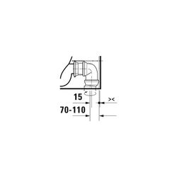 Duravit ME by Starck Stand WC für Kombination 650x370x415mm, Weiß Hochglanz, Hygien... DURAVIT-2005092000 4063382102157 (Abb. 1)