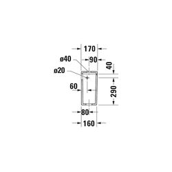 Duravit No.1 Spülkasten aus Keramik 170x390x355mm, Weiß, 6/3l, Dual Flush, Wasseran... DURAVIT-0941000005 4053424507637 (Abb. 1)