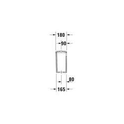 Duravit ME by Starck Spülkasten aus Keramik 180x395x350mm, Weiß, 6/3l, Dual Flush, ... DURAVIT-0938100005 4021534966958 (Abb. 1)