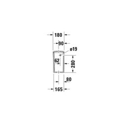 Duravit ME by Starck Spülkasten aus Keramik 180x395x350mm, Weiß, WonderGliss, 6/3l... DURAVIT-09380000051 4021534966903 (Abb. 1)