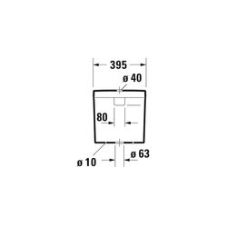 Duravit Happy D.2 Spülkasten aus Keramik 160x395x395mm, Weiß, WonderGliss, 6/3l, D... DURAVIT-09341000051 4021534848902 (Abb. 1)