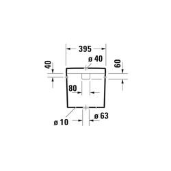 Duravit Happy D.2 Spülkasten aus Keramik 160x395x395mm, Weiß, 6/3l, Dual Flush, Was... DURAVIT-0934000005 4021534848865 (Abb. 1)