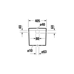 Duravit Darling New Spülkasten aus Keramik 160x405x395mm, Weiß, 6/3l, Dual Flush, W... DURAVIT-0931000005 4021534606588 (Abb. 1)