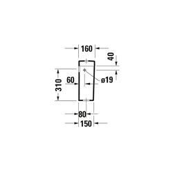Duravit Darling New Spülkasten aus Keramik 160x405x395mm, Weiß, 6/3l, Dual Flush, W... DURAVIT-0931000005 4021534606588 (Abb. 1)