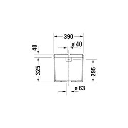 Duravit Starck 3 Spülkasten aus Keramik 180x390x365mm, Weiß, WonderGliss, 6/3l, Du... DURAVIT-09201000051 4021534271182 (Abb. 1)
