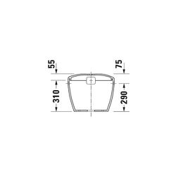 Duravit Design Classics Lago Spülkasten aus Keramik 185x420x365mm, Weiß, 6/3l, Dual... DURAVIT-0874000005 4021534270772 (Abb. 1)
