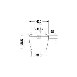 Duravit Design Classics Lago Spülkasten aus Keramik 185x420x365mm, Weiß, 6/3l, Dual... DURAVIT-0874000005 4021534270772 (Abb. 1)