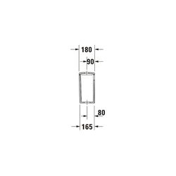 Duravit ME by Starck Spülkasten aus Keramik 180x395x350mm, Weiß, 6/3l, Dual Flush, ... DURAVIT-0938100005 4021534966958 (Abb. 1)