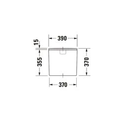 Duravit DuraStyle Spülkasten aus Keramik 170x390x370mm, Weiß, 6/3l, Dual Flush, Was... DURAVIT-0935100005 4021534854774 (Abb. 1)